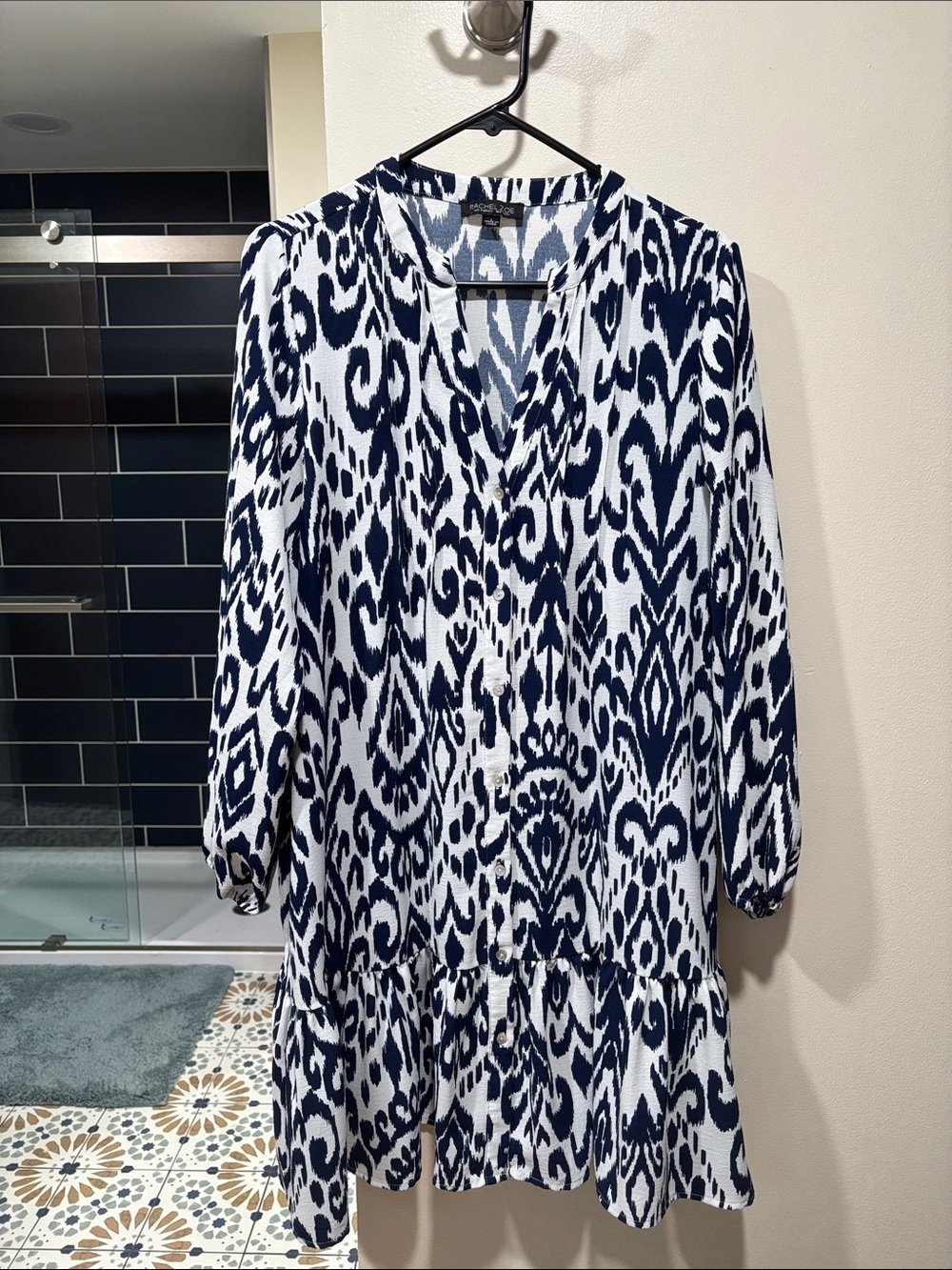 Navy & White Rachel Zoe V-Neck Women’s Dress
